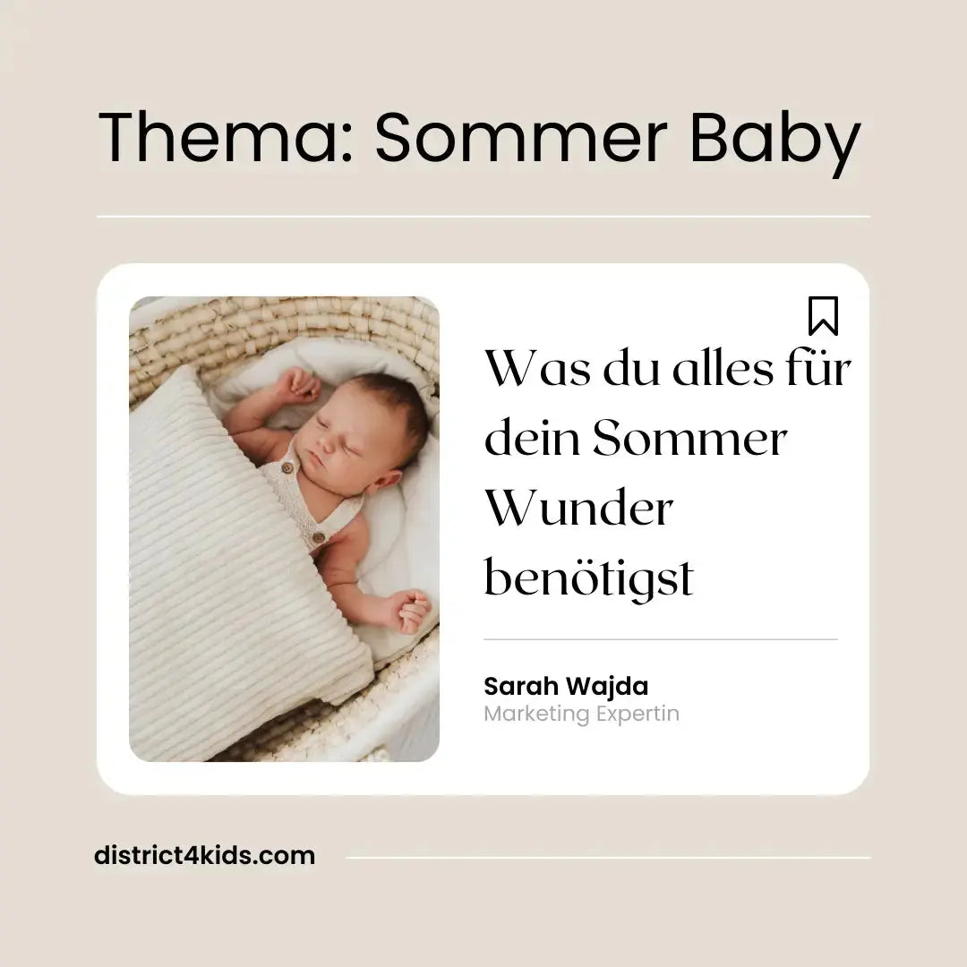Erstausstattung für das Sommerbaby