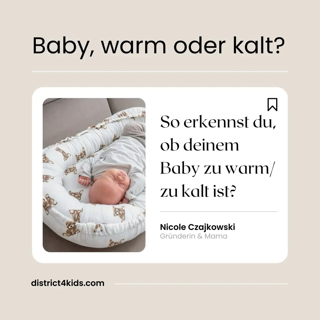 So erkennst du ob deinem Baby zu warm oder zu kalt