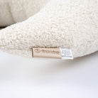 Stillkissen Halbmond Teddystoff Boucle – Komfort Unterstützung & stilvolle Optik - Stillkissen