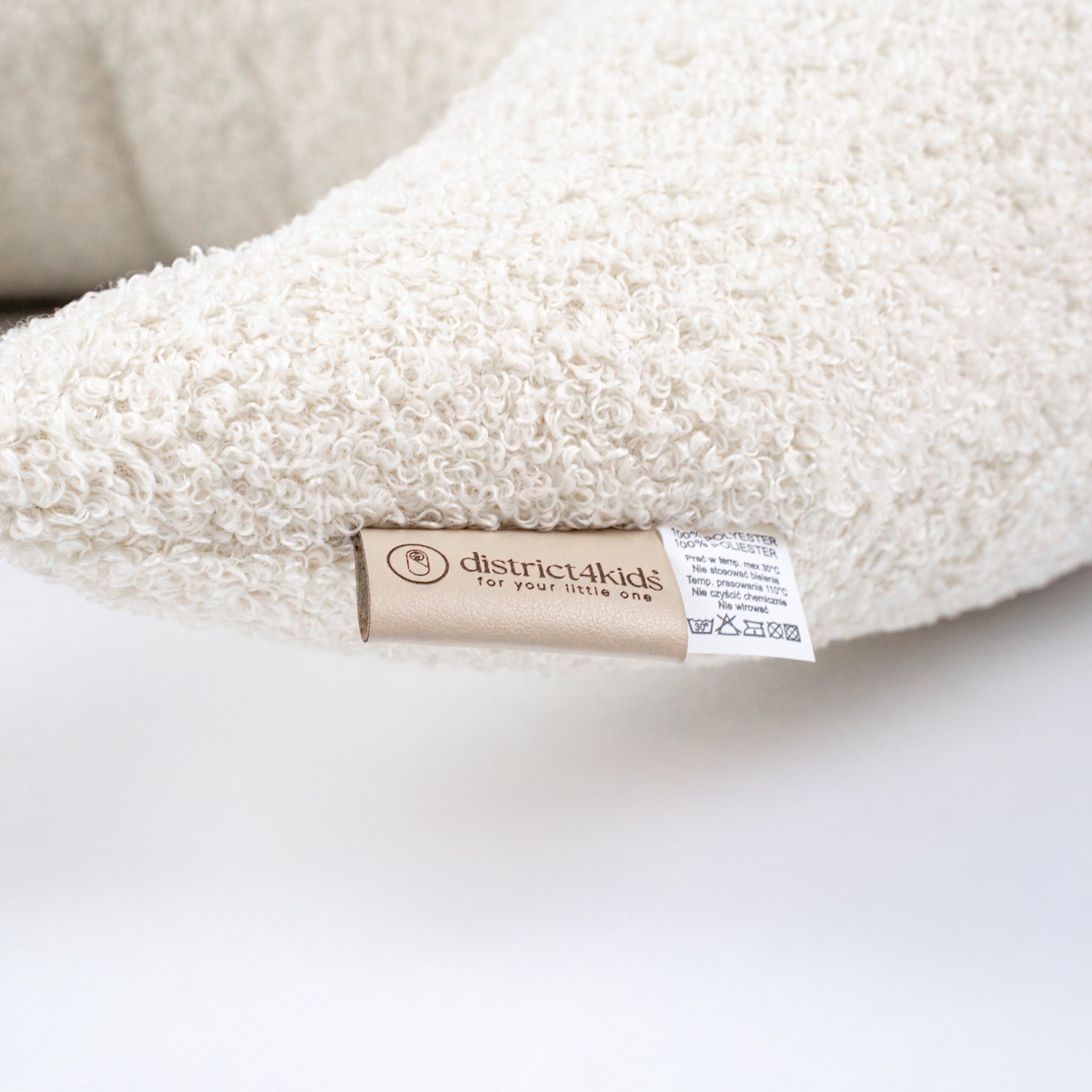 Stillkissen Halbmond Teddystoff Boucle – Komfort Unterstützung & stilvolle Optik - Stillkissen