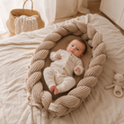 2 in1 babynest bettschlange cord district for kids beige