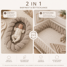 Babynest & Bettschlange 2 in 1 | Cord District for Kids