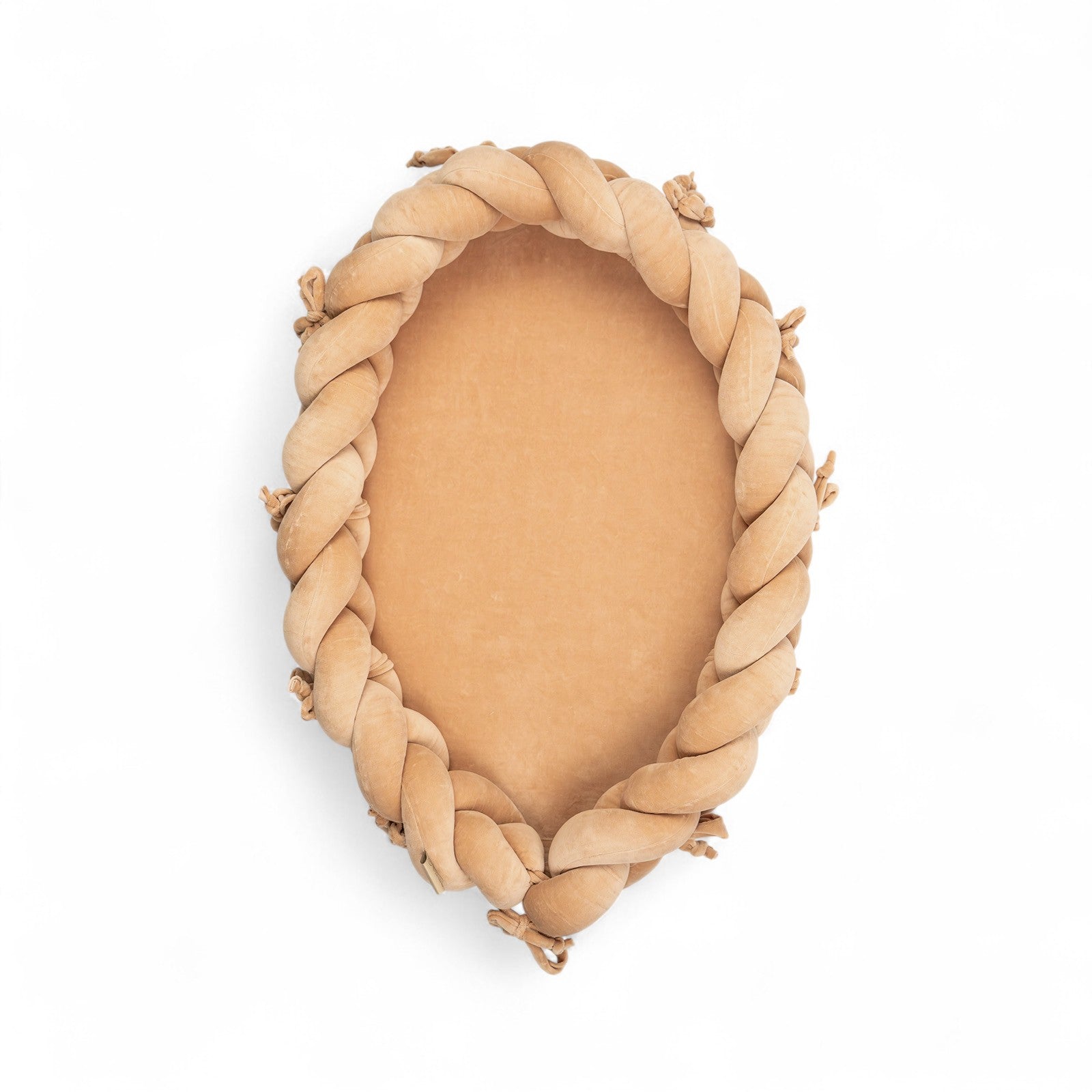 Babynestchen 2-in-1 – Kuscheliger Baby-Kokon & Bettumrandung - Braun - Babynestchen