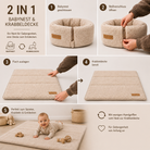 2in1 Krabbeldecke & babynest district4kids