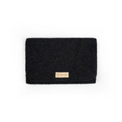 Wickelunterlage Teddystoff Bouclé – Windeltasche für unterwegs inkl. Feuchttücher Tasche