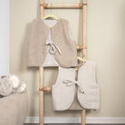 Wende-Weste für Kleinkinder | Teddy Bouclé & Musselin | Unisex 1-5 Jahre