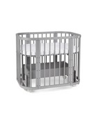 Babybett 5-in-1 – Ein Bett für viele Jahre - mitwachsend | Quadratische Form - Grau - Babybett