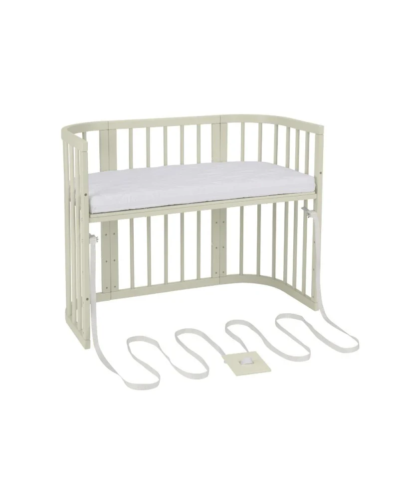 Babybett 5-in-1 – Ein Bett für viele Jahre - mitwachsend | Quadratische Form - Babybett
