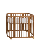 Babybett 5-in-1 – Ein Bett für viele Jahre - mitwachsend | Quadratische Form - Vintage - Babybett