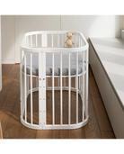 Babybett 5-in-1 – Ein Bett für viele Jahre - mitwachsend | Quadratische Form - Babybett