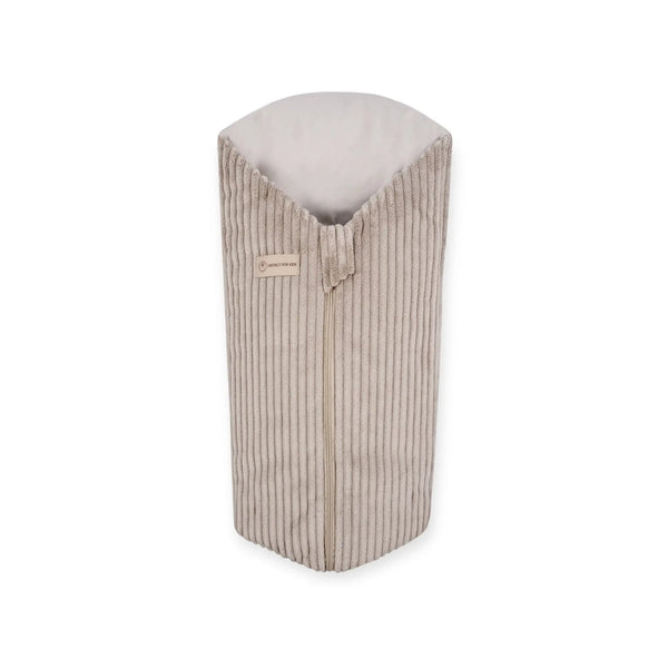 Pucksack Cord mitwachsend - Wärmender Ganzjahres Babyschlafsack - Beige / 80 cm / 2.5 TOG - Pucksack