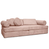 Spielsofa Cord – Kreativer Spielspaß & Gemütlichkeit - Rosa - Spielsofa