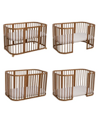 Babybett 7-in-1 – Ein Bett für viele Jahre - mitwachsend | Quadratische Form - Babybett