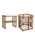 Babybett 7-in-1 – Ein Bett für viele Jahre - mitwachsend | Quadratische Form - Babybett