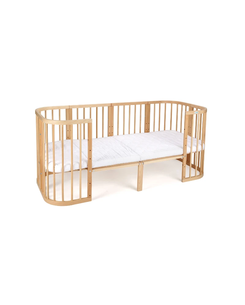 Erweiterungsset für das 7-in-1 Babybett – mehr Platz mehr Komfort mehr Jahre nutzen - Natur - Babybett