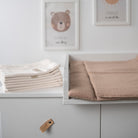 Wickelauflage Musselin mit Unterlage – natürlich & kuschelig für dein Baby - Wickelauflage