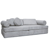 Spielsofa Cord – Kreativer Spielspaß & Gemütlichkeit - Grau - Spielsofa