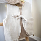 Wende-Weste für Kleinkinder | Teddy Bouclé & Musselin | Unisex 1-5 Jahre