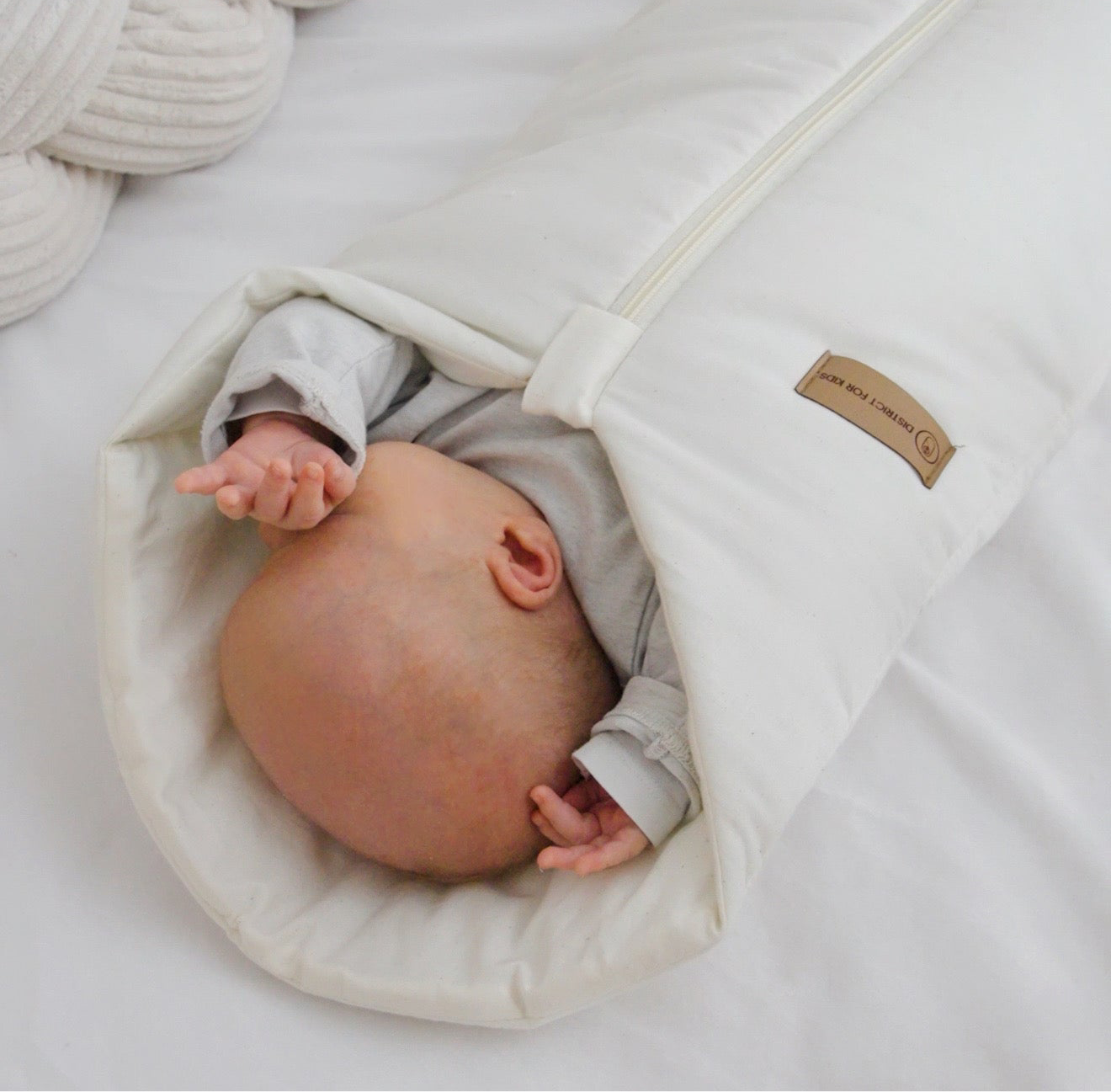 Pucksack Bio-Baumwolle mitwachsend - Ganzjahres Schlafsack für Babys Pucksack