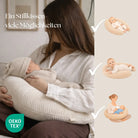 Stillkissen U-Form Cord abnehmbarem Bezug - ergonomisch, Oeko-Tex, Halbmond District for Kids