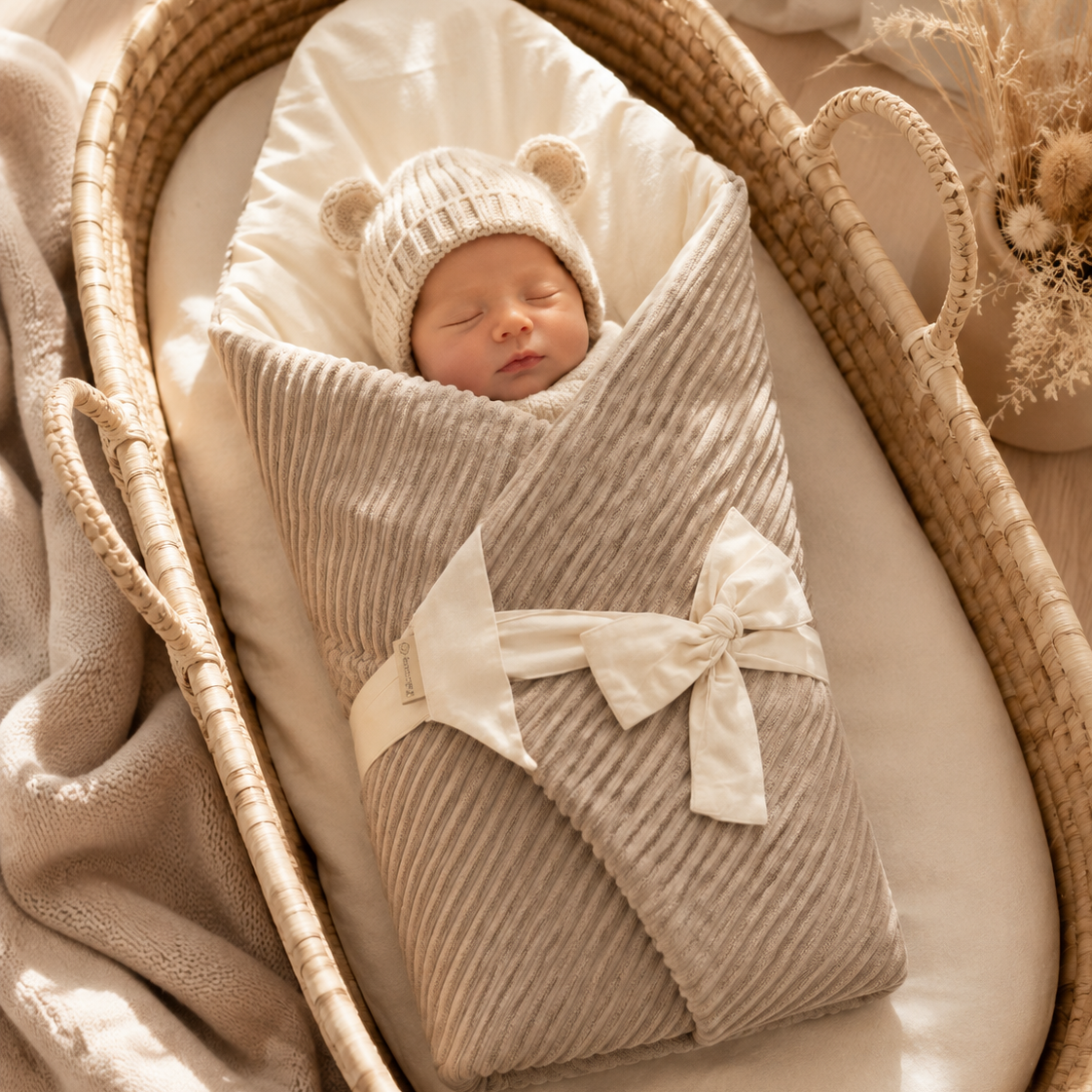 Babyhörnchen cord beige district for kids