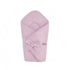 Babyhörnchen Musselin mit Schleife – Kuschelige Puckdecke & Einschlagdecke - Rosa / 2.5 TOG - Babyhörnchen