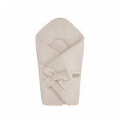 Babyhörnchen Musselin mit Schleife – Kuschelige Puckdecke & Einschlagdecke-Babyhörnchen-District for Kids-Beige-2.5 TOG-District for Kids