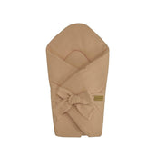Babyhörnchen Musselin mit Schleife – Kuschelige Puckdecke & Einschlagdecke-Babyhörnchen-District for Kids-Braun-2.5 TOG-District for Kids