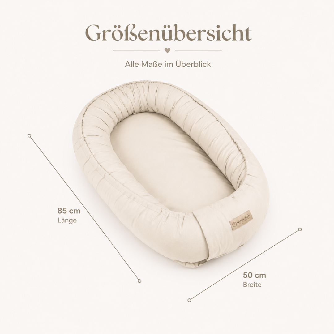 Babynestchen aus Baumwolle – Kuscheliger Baby-Kokon | Braun District for Kids