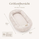 Babynest aus Musselin – Weicher mitwachsender Baby Kokon | Braun District for Kids