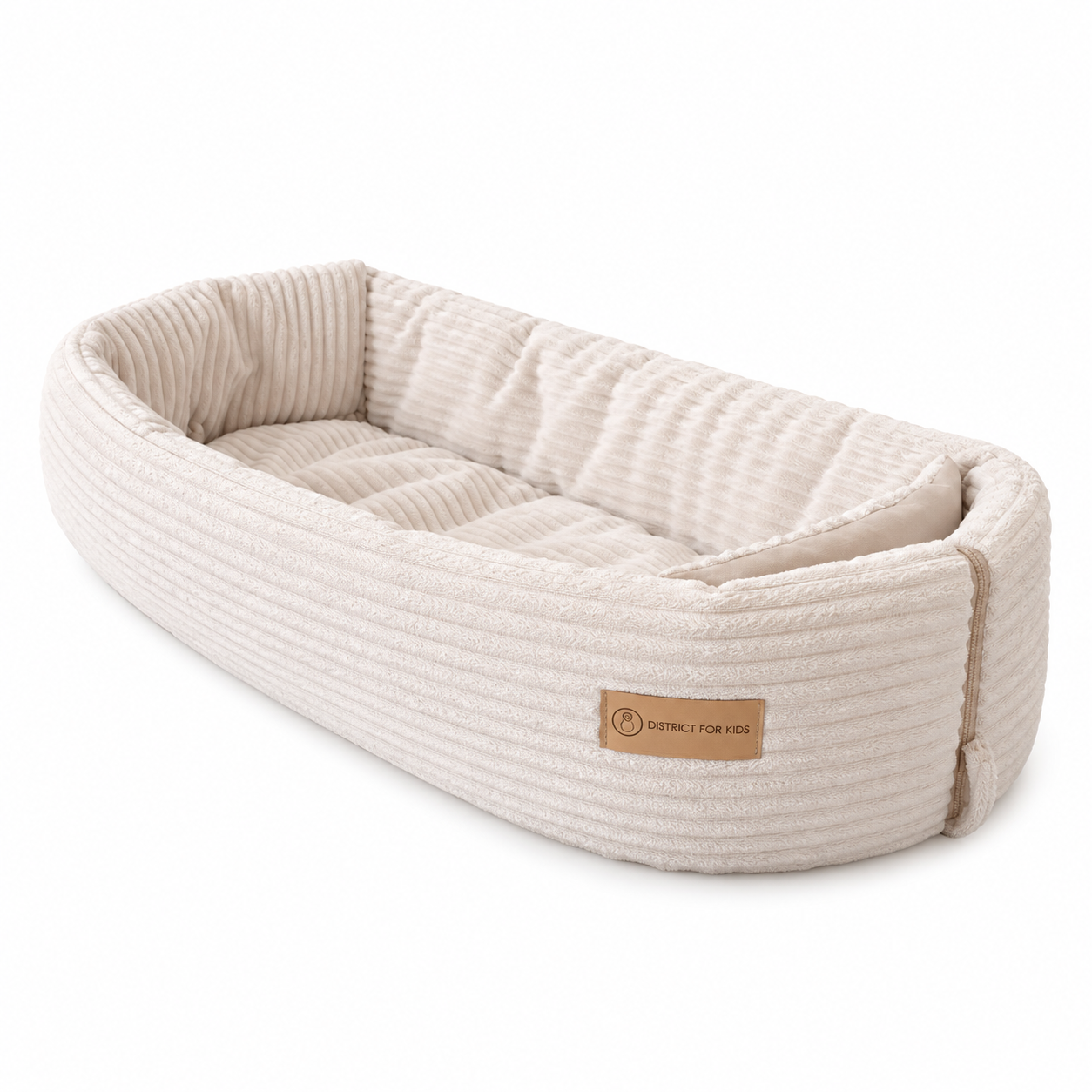 Babynest krabbeldecke 2 in1 district for kids cordc creme
