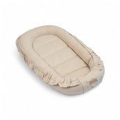 Babynestchen Rüschen – Kuscheliger Baby-Kokon für Geborgenheit & Komfort-Babynestchen-District for Kids-Beige-District for Kids