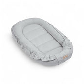 Babynestchen Rüschen – Kuscheliger Baby-Kokon für Geborgenheit & Komfort-Babynestchen-District for Kids-Grau-District for Kids