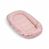 Babynestchen Rüschen – Kuscheliger Baby-Kokon für Geborgenheit & Komfort-Babynestchen-District for Kids-Rosa-District for Kids