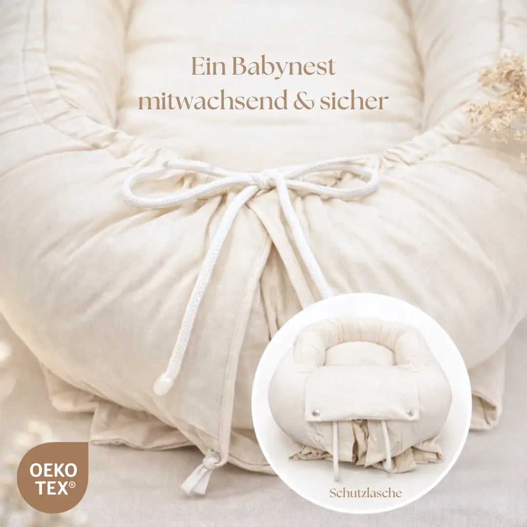 Babynestchen Cord  – Mitwachsender weicher Baby-Kokon District for Kids