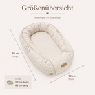 Babynest aus Cord  – Mitwachsender weicher Baby-Kokon | Braun District for Kids