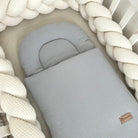 Babyschlafsack Musselin Sleepy – Atmungsaktiver & kuscheliger Ganzjahresschlafsack 2.5 TOG-Babyschlafsack-District for Kids-Beige-75 cm-2.5 Wert-District for Kids