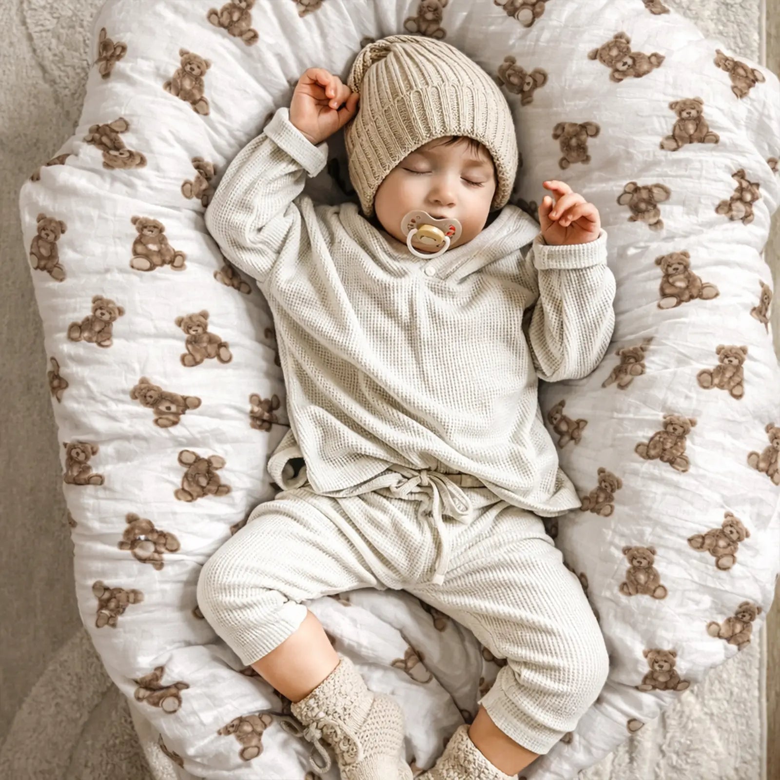 Bettwäsche gebrauchsfertig Musselin Teddybär – Weich & Atmungsaktiv District for Kids