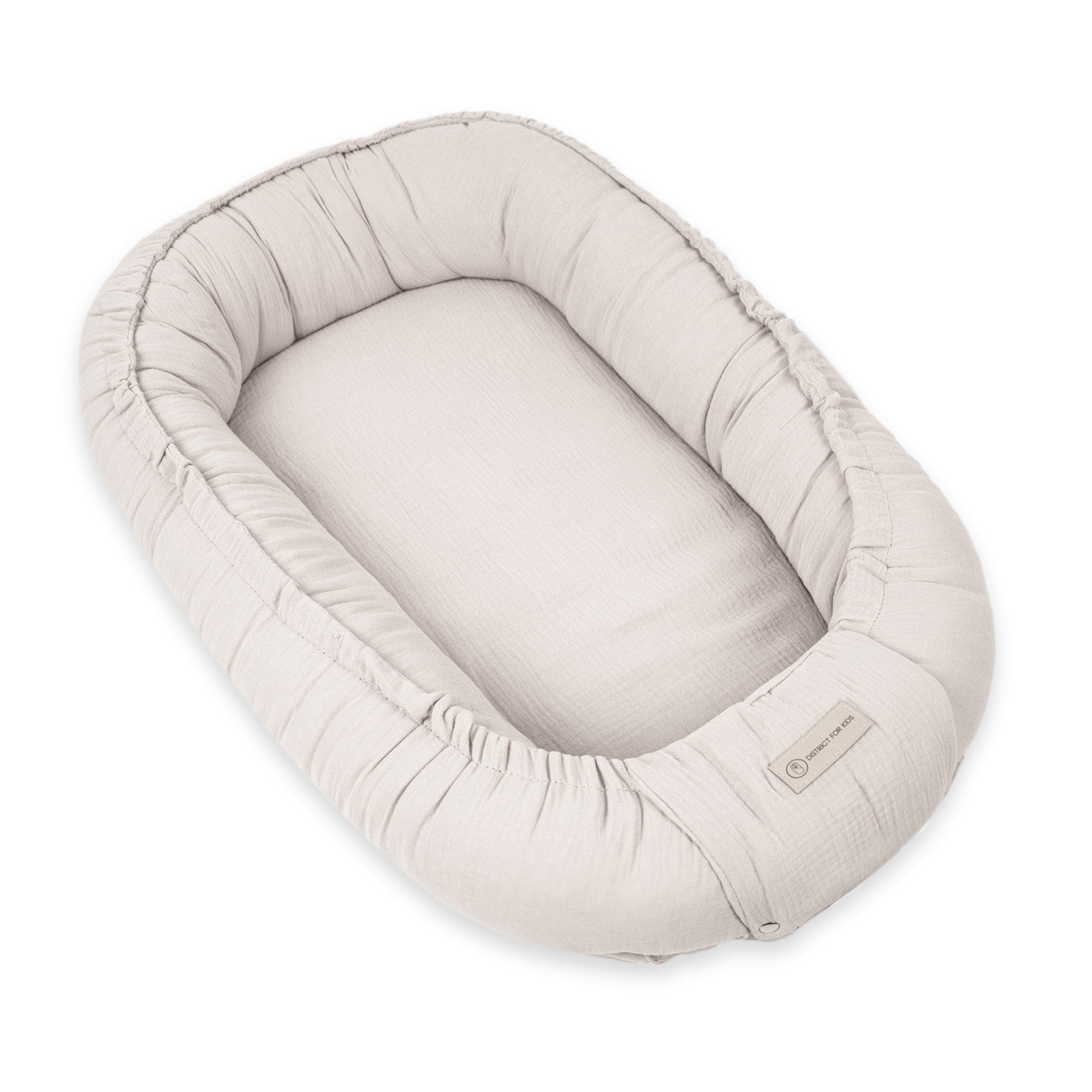 Babynestchen Musselin – Weicher mitwachsender Baby Kokon - Beige - Babynestchen