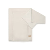 Wickelauflage Musselin mit Unterlage – natürlich & kuschelig für dein Baby - Beige / 50x70cm - Wickelauflage