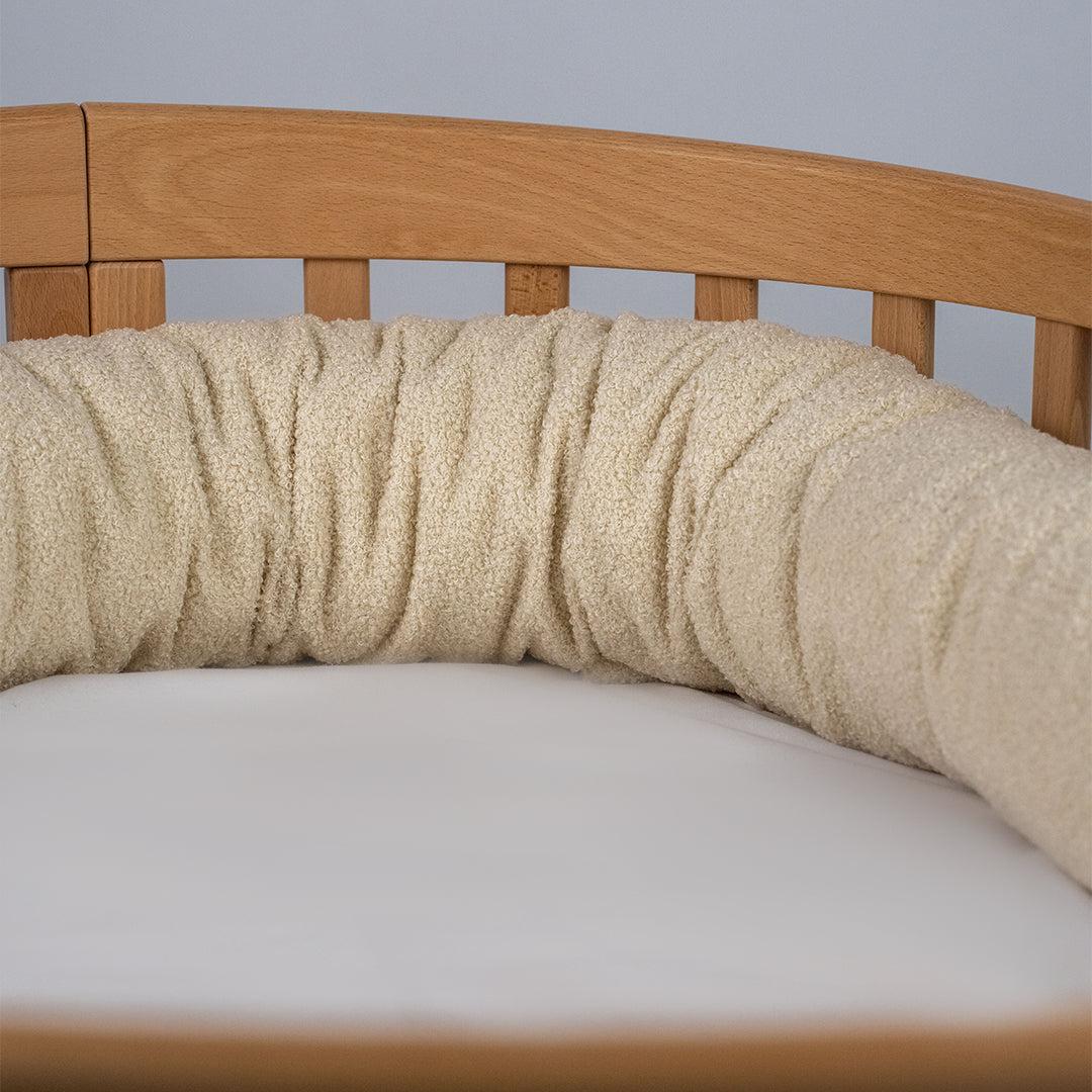 Bettschlange Teddystoff Boucle 3-in-1 – Schutz, Komfort & Vielseitigkeit für dein Baby-Baby & Kleinkind-District for Kids-Beige-180 cm-District for Kids