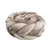 Bettschlange Velours Fischgräten-Design – Premium Schutz & Komfort für Babyschlaf-Bettumrandung-District for Kids-180 cm-Beige-District for Kids