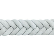 Bettschlange Velours Fischgräten-Design – Premium Schutz & Komfort für Babyschlaf-Bettumrandung-District for Kids-180 cm-Grau-District for Kids