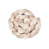 Bettschlange Velours – Kuschelige Bettumrandung für Schutz, Geborgenheit & Komfort-Baby & Kleinkind-District for Kids-Beige-180 cm-District for Kids