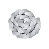 Bettschlange Velours – Kuschelige Bettumrandung für Schutz, Geborgenheit & Komfort-Baby & Kleinkind-District for Kids-Grau-180 cm-District for Kids