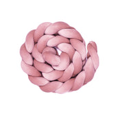 Bettschlange Velours – Kuschelige Bettumrandung für Schutz, Geborgenheit & Komfort-Baby & Kleinkind-District for Kids-Rosa-180 cm-District for Kids