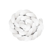 Bettschlange Velours – Kuschelige Bettumrandung für Schutz, Geborgenheit & Komfort-Baby & Kleinkind-District for Kids-Weiß-180 cm-District for Kids