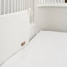 Bettumrandung musselin weiß babybett