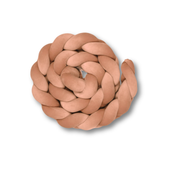 Bettschlange geflochten Velours – Bettumrandung für Schutz, Geborgenheit & Komfort