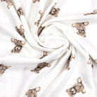 Babynestchen Musselin Teddybär – Weicher Baby-Kokon - Teddybär - Babynestchen